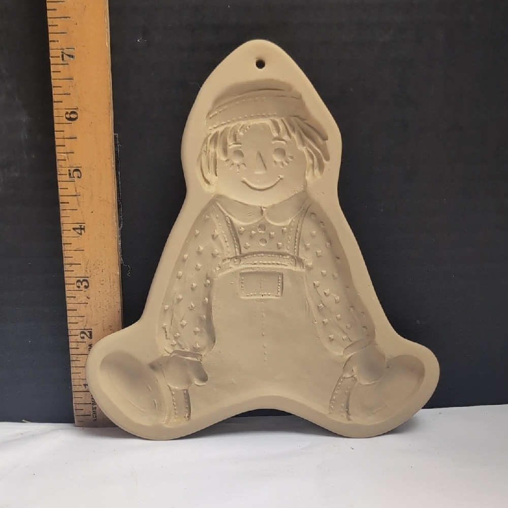 Vintage Raggedy Ann Brown Bag Cookie Art 1986 Cookie Mold